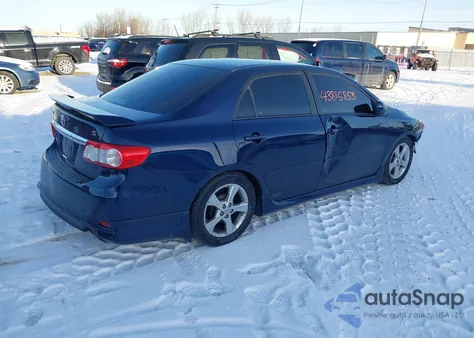 2013 Toyota Corolla S z USA, uszkodzony, nr VIN 2T1BU4EEXDC102801